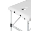 Balance stół składany do masażu aluminiowy 3 segmentowy biały